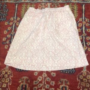 light pink and white skirt